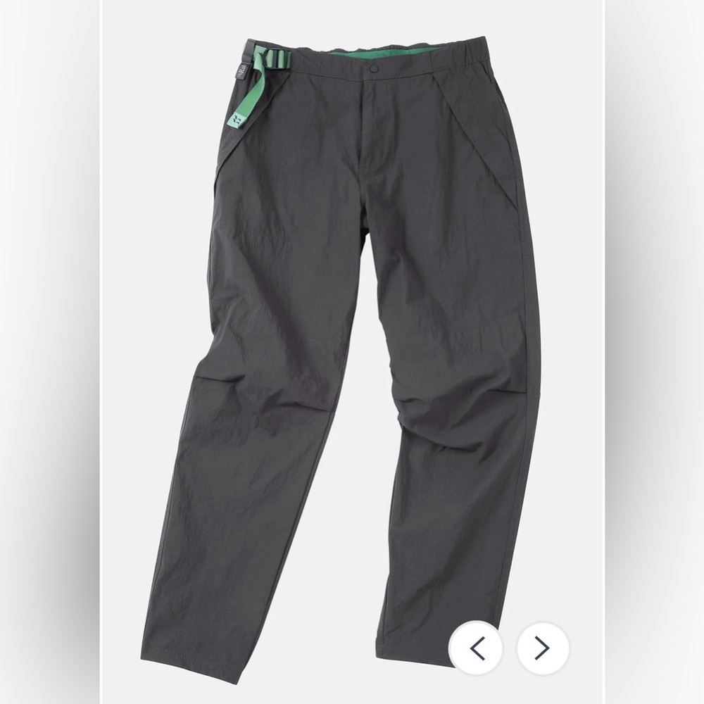 Rab Women's Rowtor Lightweight Outdoor Hiking Camping Utility Pants medium gray